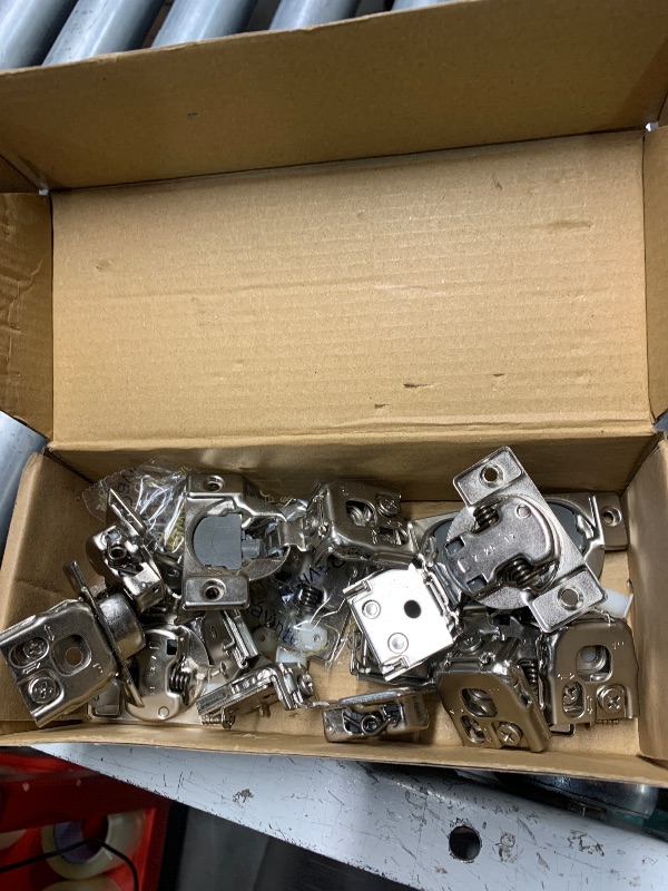 Photo 1 of 10 Pack 5 Pair 1 inch Overlay Soft Close Hinges for Kitchen Cabinet Hinges Satin Nickel Hidden Hinges Stainless Steel Concealed Hinge self Closing