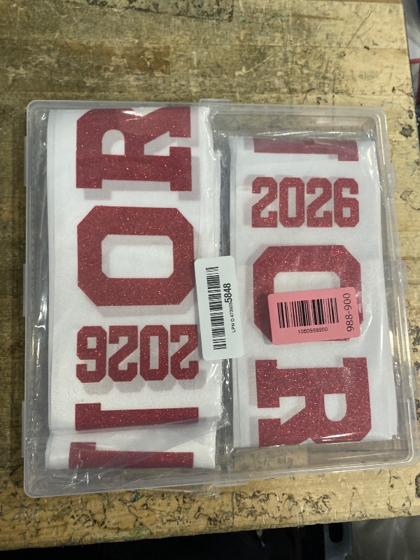 Photo 1 of 10Pcs White Senior 2026 Satin Sashes with Red Glitter Letters- 2026 Graduation Celebrations Sashes - Senior Cheer Sash - Cheerleader Sash - Class Competition Sashes