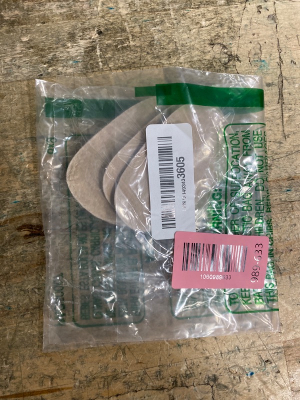 View 2 of (3 Pairs) Pigskin Heel Cushions Cups for Plantar Fasciitis, Sore Heel Pain, Bone Spur & Achilles Tendonitis, Heel Support Insoles, Adhesive Heel Padding Inserts for High Heels Boots Flats Sandals