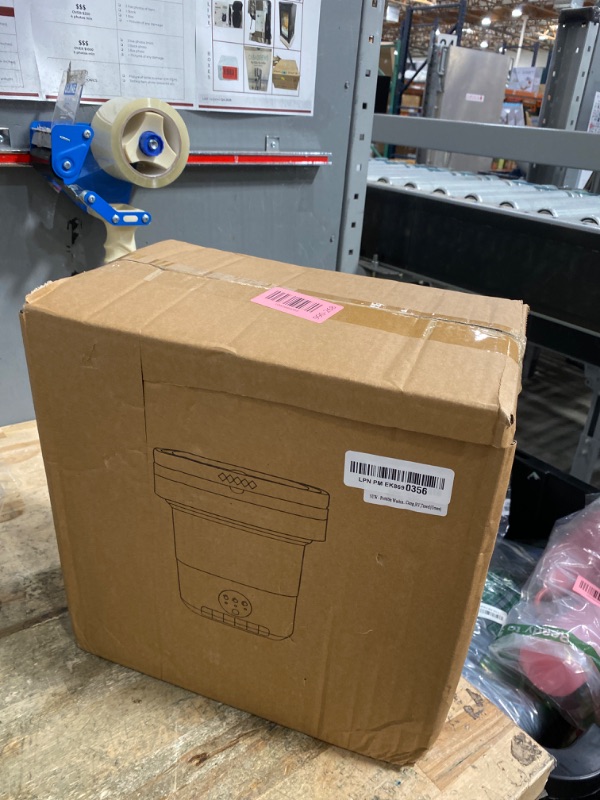 Photo 2 of Portable Washing Machine, 16L Large Capacity Laundry Washer Cleaning for Underwear, Baby Clothes, Shirts,Small Delicates. Foldable Mini Washer and Dryer Combo for Apartment,Hotel,Camp,RV,Travel(Green)