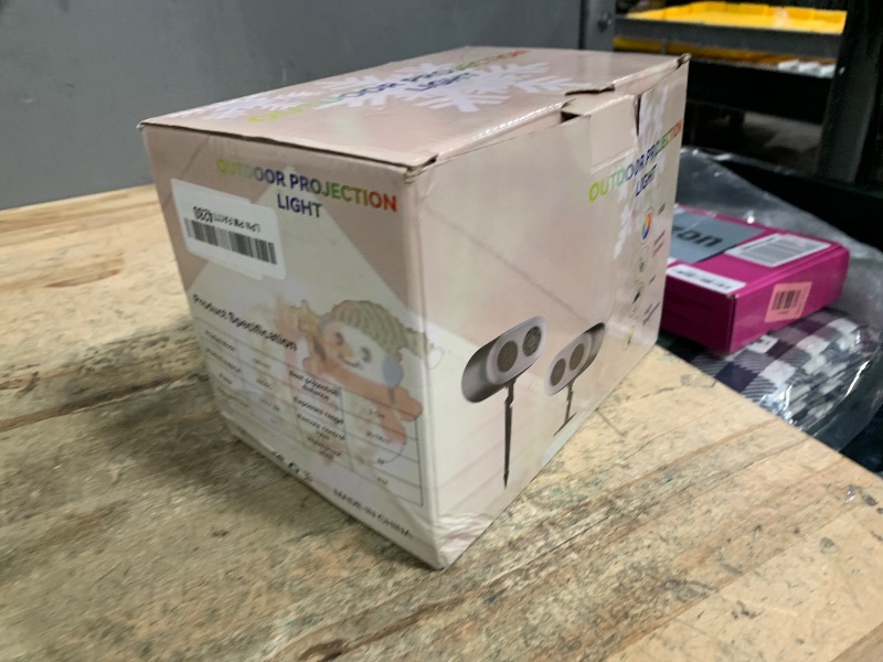 Photo 1 of 2025 Upgrade No Slides Christmas Projector Lights Outdoor, Holiday Projector Lights with 12 Dynamic Patterns & 7 LED Colors, Remote, Timer, IP65 Waterproof for Xmas Party Garden Yard Decor (Black)