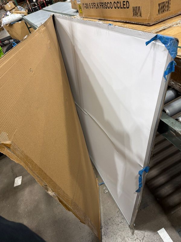 Photo 1 of (missing frame stand) VIZ-PRO Double-Sided Magnetic Mobile Whiteboard, 60 x 48 Inches, Rolling Dry Erase Board Easel Stand on Wheels with Aluminium Frame for School Office Home 5' x 4'