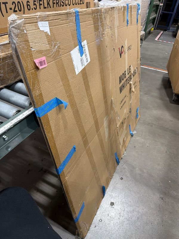 Photo 1 of (missing frame stand) VIZ-PRO Double-Sided Magnetic Mobile Whiteboard, 60 x 48 Inches, Rolling Dry Erase Board Easel Stand on Wheels with Aluminium Frame for School Office Home 5' x 4'