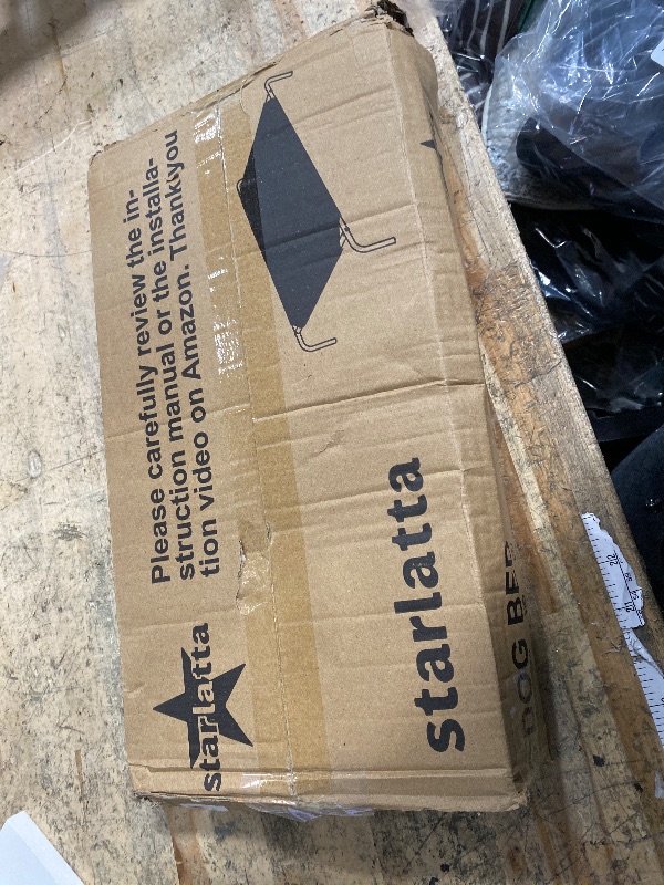 Photo 1 of **MISSING ASSEMBLY PIECE(S)** STARLATTA Elevated Dog Bed for Large Dogs,Raised Dog Cots,Indoor & Outdoor Cooling Waterproof Pet Hammock with Washable Breathable Mesh,Blue 50in