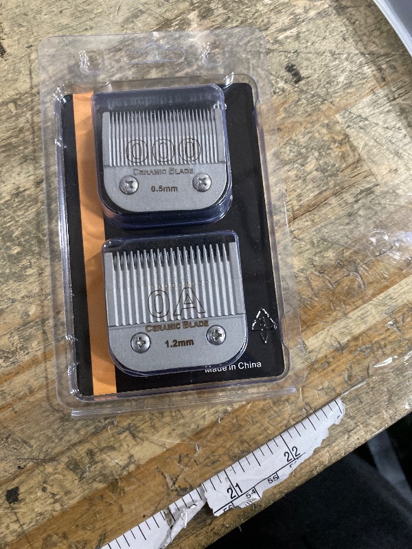 Photo 1 of 000 & 0A Detachable Replacement Ceramic Blades Set,Cut Length 1/50-Inch to 3/64 lnch,Compatible with Oster Classic 76/Star-Teq/Power-Teq/A5,A***s Clipper