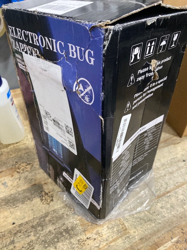 Photo 1 of **FOR PARTS ONLY/NON-FUNCTIONAL** AMUFER Bug Zapper Outdoor Indoor, 18W Power & 4400V Instant Grid Mosquito Repellent, Insect Control Efficiency Increased 100% Fly Trap for Patio, Backyard, Home