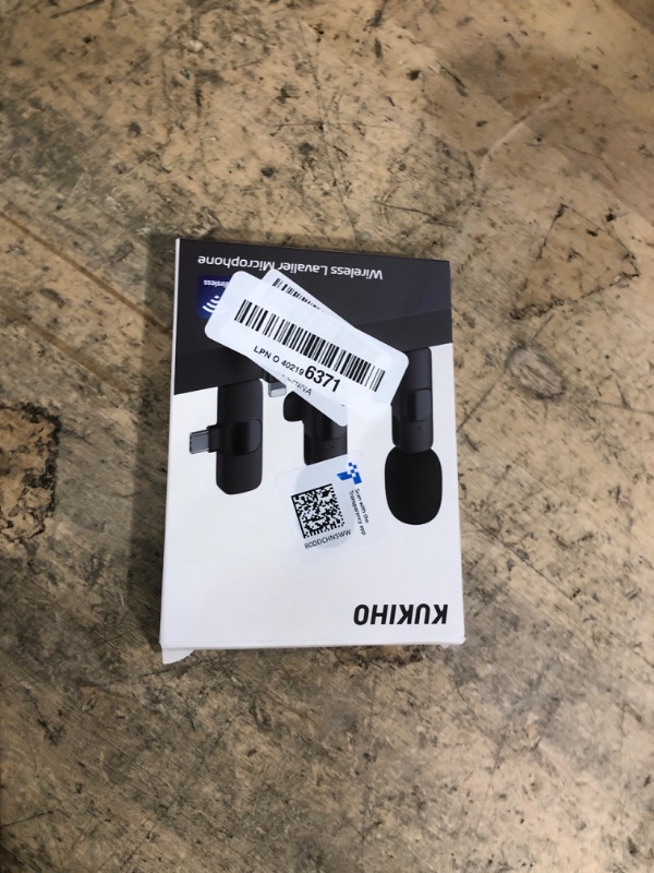 Photo 1 of 2 Pack Wireless Lavalier Microphone for iPhone iPad and Android Phone, Lapel Mic Plug and Play Wireless Mic Noise Reduction Mini Microphone for Video Recording Interview Podcast Vlog YouTube Tiktok