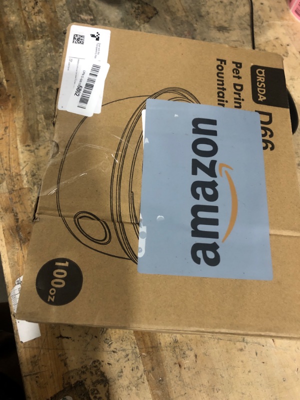 Photo 1 of (used) ORSDA Stainless Steel Cat Water Fountain, 100oz/3L Automatic Pet Drinking Fountain, Dog Water Dispenser Bowl