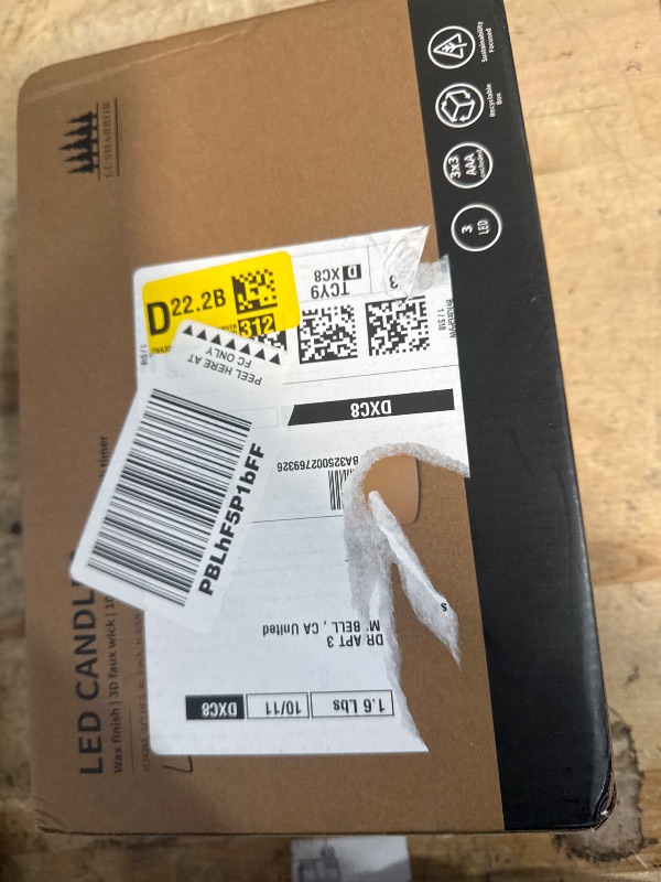 Photo 1 of ***UNTESTED/ POSSIBLY FOR PARTS*** LUSHARBOR Flameless Candles with Remote, Battery Operated Real Wax LED Flickering Candles with Timer, Fake Electric Candles for Christmas Party Room Home Decor, Set of 3 (Ivory)