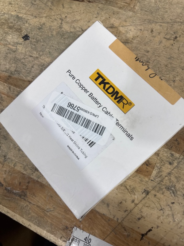 Photo 1 of 10pcs 4 Awg - 3/8" (M10) TKDMR Wire Lugs Ring Terminal Connectors Ends, UL Listed Heavy Duty for Battery Cable Lug Wire Electrical Eyelets with 3:1 Dual Wall Adhesive Heat Shrink