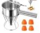 Photo 1 of 1.2L Pancake Batter Dispenser Funnel Cake Dispenser with Stand Multi-Caliber for Baking Cupcakes Muffins Crepes or Any Baked Goods
