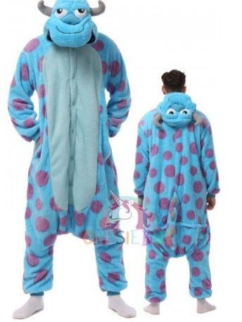 Photo 1 of  Mens Sully Onesie Halloween Costume Outfit for Unisex Adults & Teens 5'5"- 5' 9"