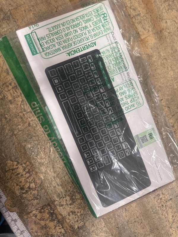 Photo 1 of (Dual Mode) Rii RT518S Wireless and Bluetooth 2-LED Color Backlit Multimedia Keyboard with Multi-Touch Big Size Trackpad,Rechargable Keyboard for Android TV Box,PC,Tablets,Smart TV, HTPC, IPTV,Windows