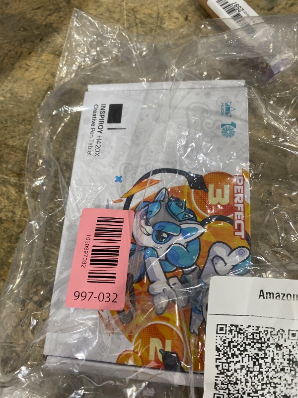 Photo 1 of **MISSING STYLUS** Drawing Tablet HUION H420X Graphics Drawing Tablet with 8192 Level Pressure Battery-Free Stylus, 4.17x2.6 inch Digital Art Tablet for OSU Game, Design, Teaching, Work with PC, Mac, Linux & Mobile