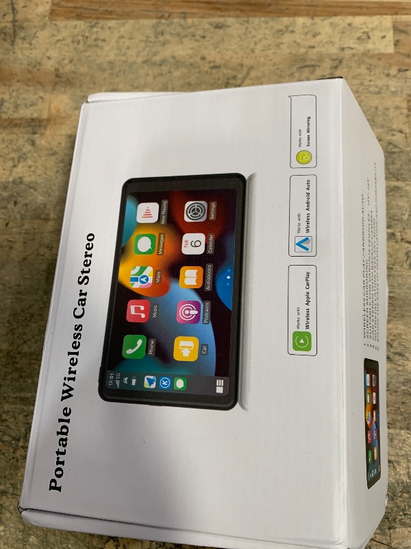 Photo 1 of ?Hieha? 2025 Wireless Portable Carplay and Android Auto, Carplay Screen for Car with Mirror Link/AUX/FM,7" Touchscreen Bluetooth 5.0, Marine Stereos for All Vehicles