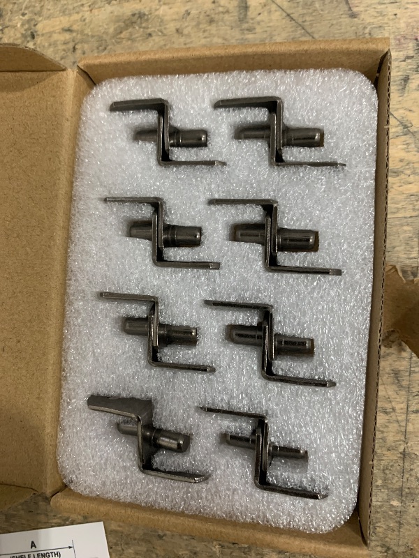Photo 1 of 0.24"x0.39"(DXL) L-Shelf Support Peg - 50Pack - Good for Furniture Shelf - Durable Iron Shelf Bracket