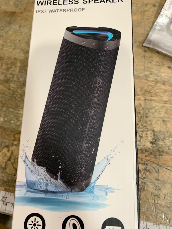 Photo 1 of ***FOR PARTS ONLY/ NON-FUNCTIONAL*** Vanzon Bluetooth Speakers, V40 Wireless Portable Bluetooth Speaker with TWS Dual Pairing, 24W Stereo Sound and 24H Playtime, IPX7 Waterproof Bluetooth Speaker for Home and Outdoor