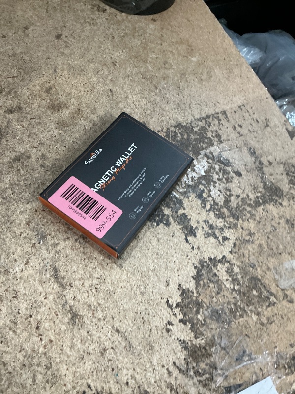 Photo 1 of **USED AND WORN**ExtreLife For Magsafe Wallet, Strongest Magnetic Wallet for iPhone 17/16/15/14/13/12 Series, for Magsafe Card Holder with 2 Card Slots, RFID Blocking, Vegan Leather, Hold 7 Cards, Slim, Black