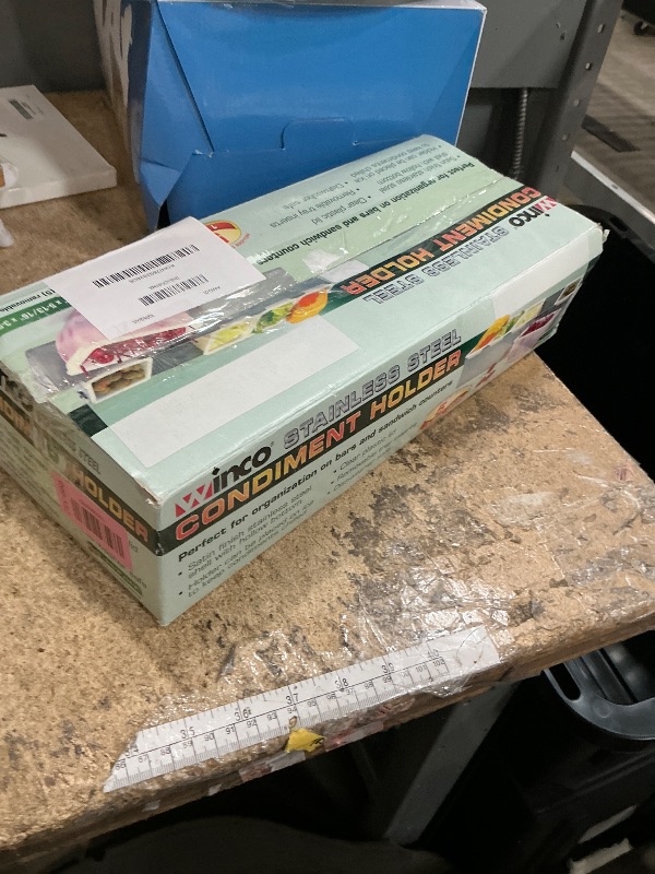 Photo 1 of ***BROKEN LID*** Winco 5 Comp Condiment Dispenser