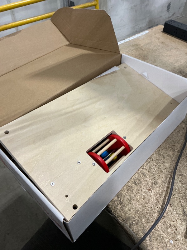 Photo 1 of ****MISSING SCREWS*** Activity Table for 1 Year Old, 8 in 1 Wooden Montessori Learning Table with Shape Sorter, Cars, Sensory Development Bead Maze Toy for Toddlers 1-3 Birthday Gift