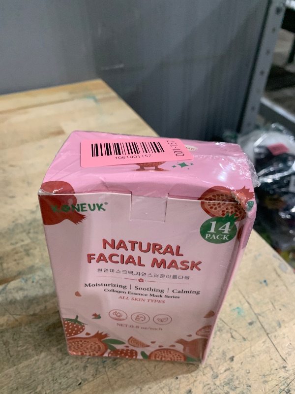 Photo 1 of 14 Pack Fruit Face Masks Skincare for Kids, Sheet Hydrating Facial Mask for All Skin Types, Bulk Collagen Face Mask for Women Skin Care, Birthday Party Spa Gifts for Teens Girls