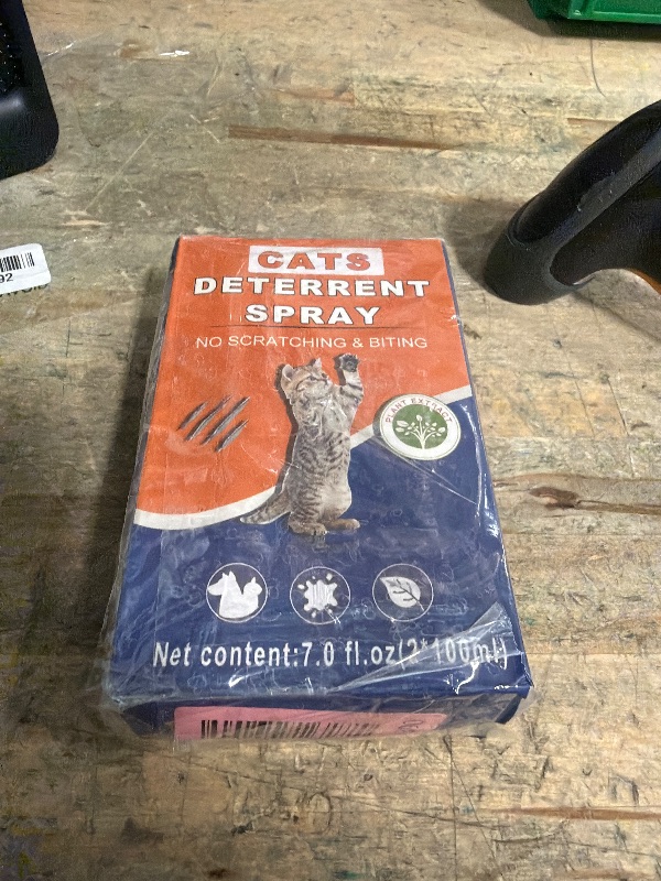 Photo 1 of **PARTIAL SET/ONLY 1 BOTTLE*** hply tea New 2025 Cat Spray Deterrent – Natural Citrus & Aloe Bitter Formula, Indoor & Outdoor Furniture Protector, Pet-Safe Training Aid to Stop Scratching, Chewing & Marking 7.0 fl.oz
