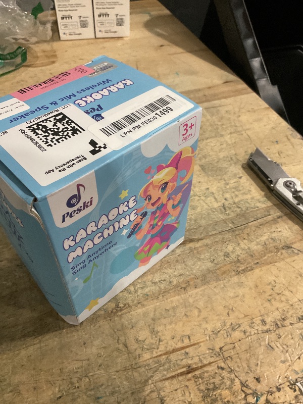 Photo 1 of ***HAS POOR AUDIO OUTPUT*** Mini Karaoke Machine for Kids Adults, Portable Bluetooth Speaker with 2 Wireless Karaoke Microphones,2025 TOP Birthday Gifts Toys for Girls 3,4, 5, 6, 7, 8+Years Old Toddler Karaoke Player(Rose Gold)