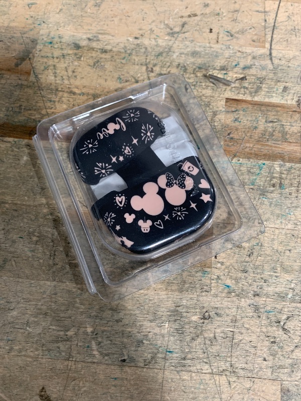 Photo 1 of (with Cute Keychain) Girovo Compatible with Apple Airpods 4 Case 2024 Women, Soft Silicone Two-Tone Funny Cartoon Engraved Portable 360° Full Protection Anti-Scratch Air pod 4 Case Black/Pink