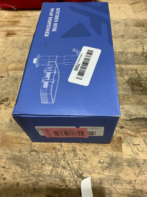 Photo 1 of **MISSING ASSEMBLY PIECES*** HAPPUP Soap Dispenser for Kitchen Sink, Built in Soap Dispenser Pump with Sponge Holder, Under Counter Brushed Nickel ABS Pump Head with 38" Extension Tube Kit, Good Suction Power