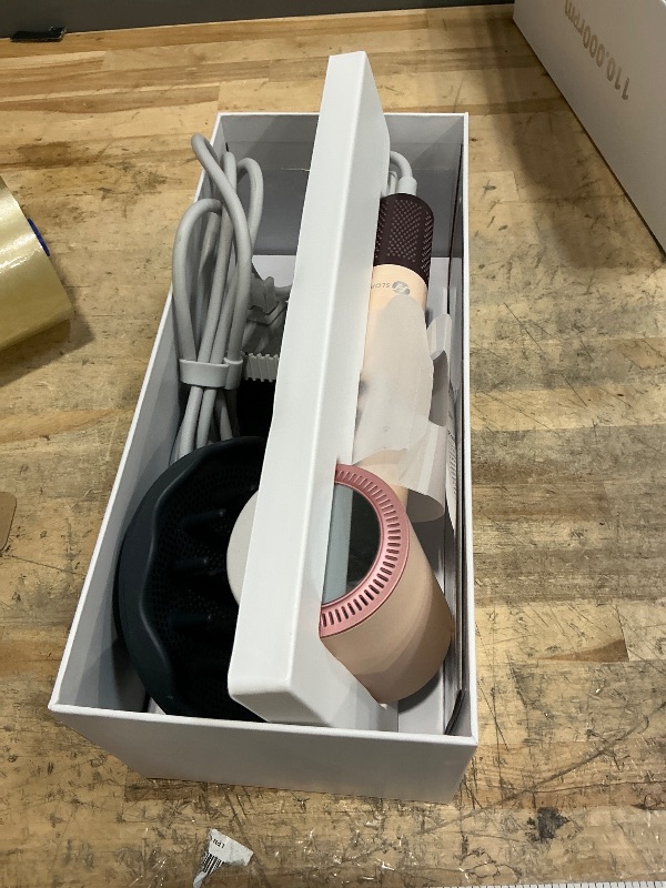 Photo 1 of (OUTLET)slopehill 110,000 RPM Professional Hair Dryer - 0.8lb Ultra-Lightweight, 2 Billion Ion Technology for 98% Frizz Reduction, AI Smart-Temp Control, Magnetic Attachments for All Hair Types (Pink)