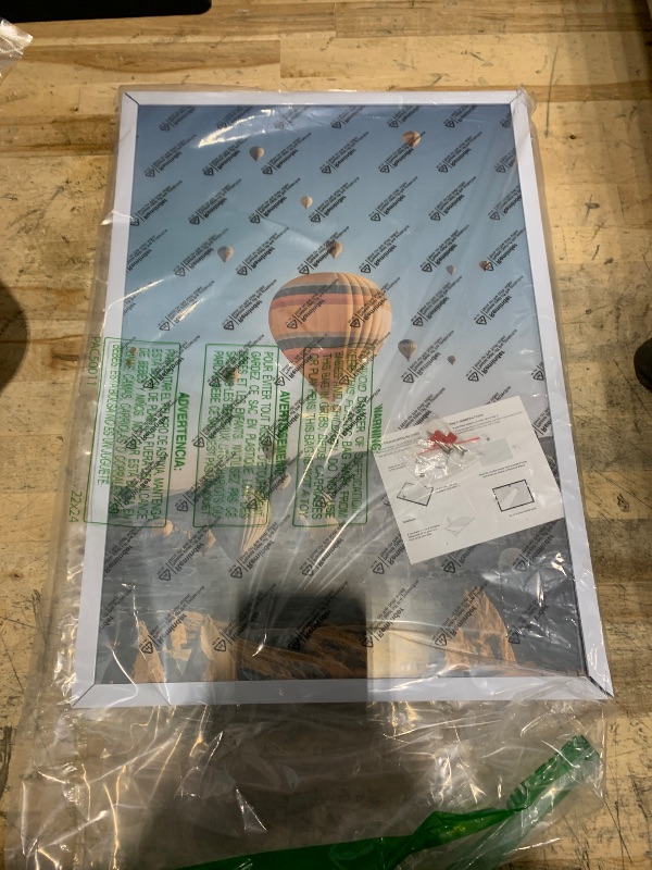 Photo 1 of **DAMAGE CORNER** RUN HELIX 11x16 inch Picture Frame, Horizontal and Vertical Formats for Wall Hanging, 11 x 16 Wall Gallery Poster Photo Frame with Durable Shatter Resistant Plexiglass, White