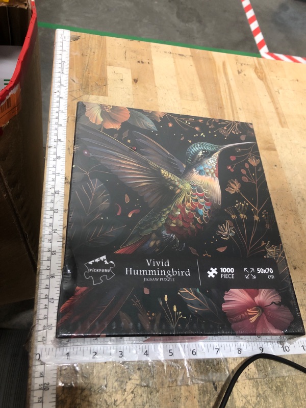 Photo 1 of **FACTORY SEALED** Vintage Hummingbird Puzzles for Adults 1000 Pieces, Colorful Flower Hummingbird Jigsaw Puzzles with Animals, Beautiful Bird Floral Impossible Nature Art Themed Puzzle, Hard Challenging for Adults