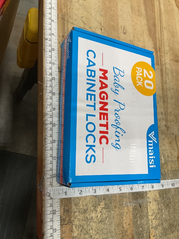 Photo 1 of **FACTORY SEALED** 20 Pack Magnetic Cabinet Locks Baby Proofing - Vmaisi Children Proof Cupboard Drawers Latches - Adhesive Easy Installation