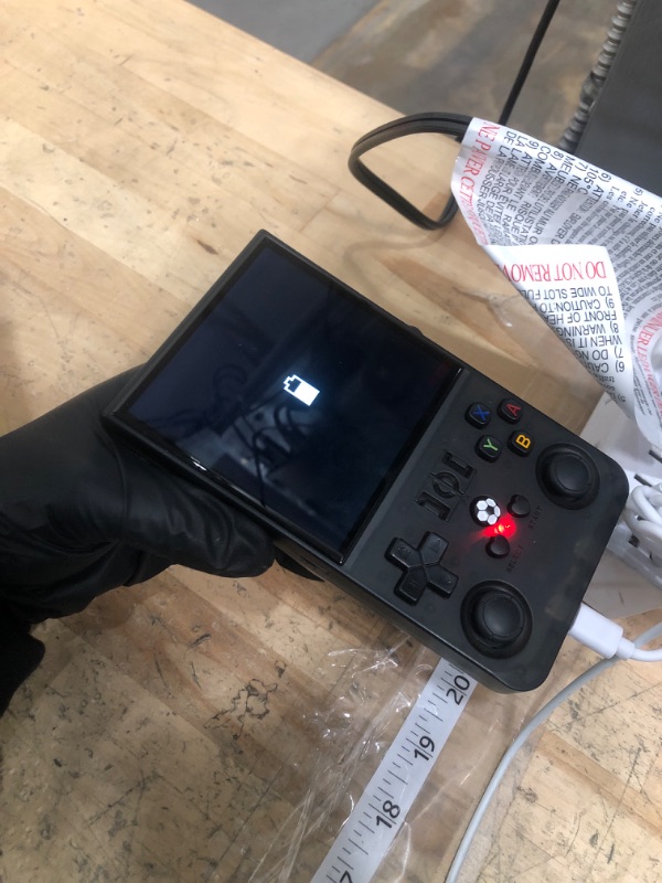 Photo 1 of **** FOR PARTS/WON'T POWER ON OR CHARGE*** R36MAX Retro Game Console, Handheld Game Console with 4.0-in IPS HD Screen?Video Game Consoles with 64GB Memory, Portable Games Consoles with Storage Bag?Black?