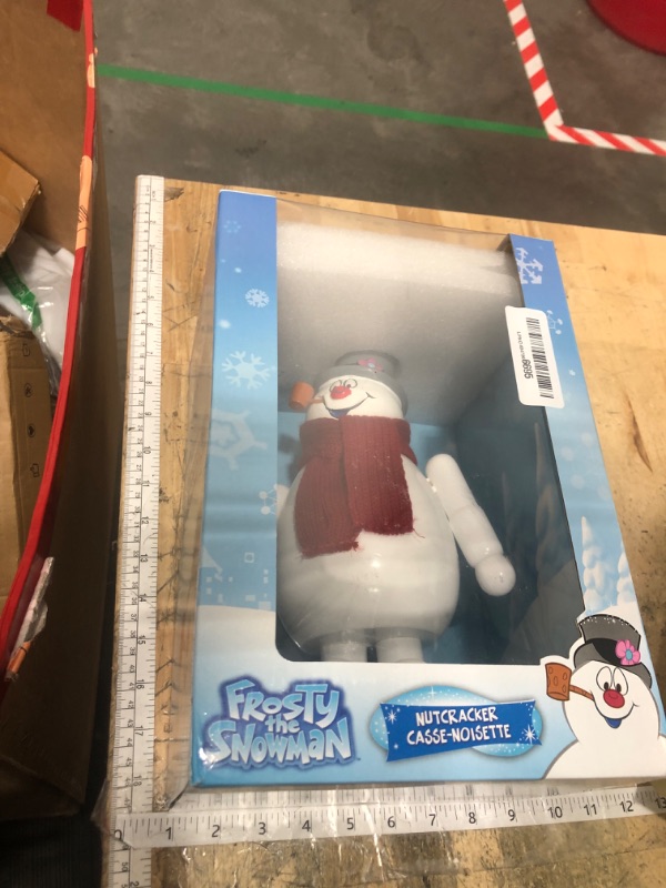 Photo 1 of **FACTORY SEALED** Kurt Adler Wooden Frosty The Snowman Nutcracker, 10"