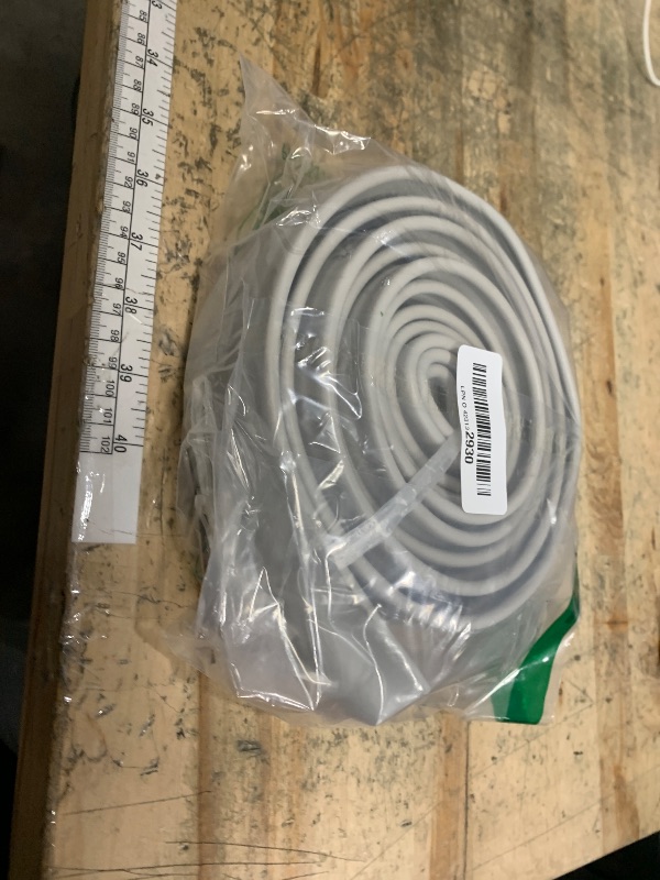 Photo 1 of 10 FT Garage Door Bottom Seal Rubber 0.19" P Bulb Bottom Garage Weather Stripping for Single Channel, Flexible Weatherproof Replacement Strip Seal Fits 10FT Wide, Gray