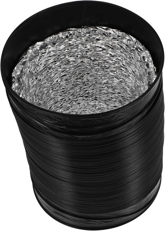 Photo 1 of  1pc Pvc Aluminum Foil Air Duct Hose Flexible Ventilation for Home to Install for Exhaust Systems and Applications