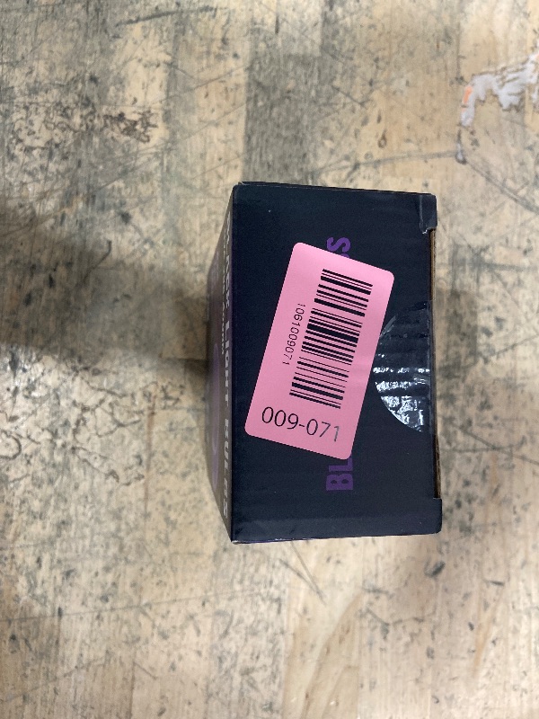 Photo 1 of ** 1 pack** 
Black Light Bulbs, 12W LED Black Light Bulb for Halloween Decoration, UVA 385-400nm UV Black Light, A19 Blacklight Bulb for Glow in Dark, Body Paint Fluorescent Poster Glow Party, 1 Pack