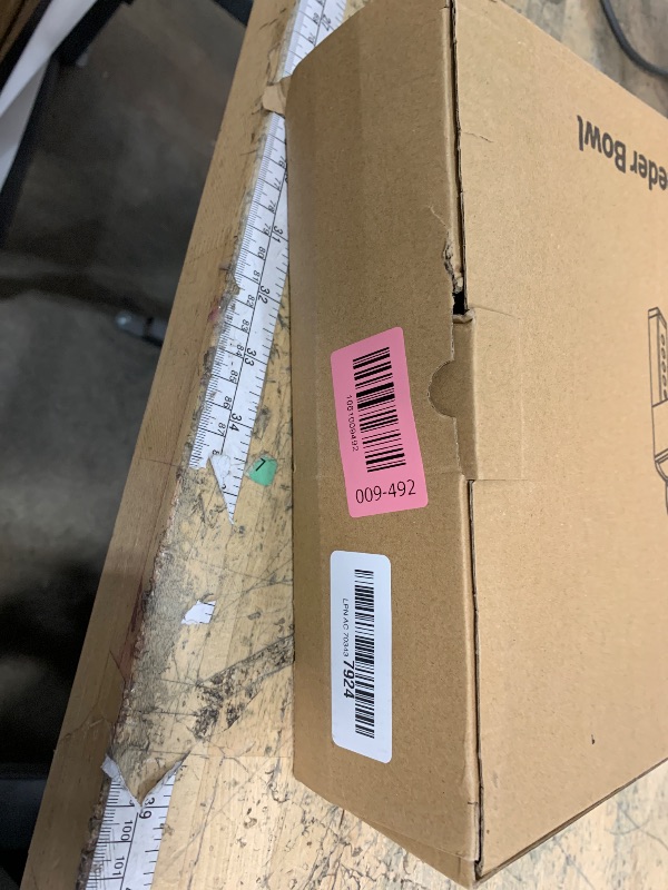 Photo 1 of ******FOR PARTS ONLY HAS DAMAGED & BROKEN PIECES****** PAKEWAY Elevated Dog Bowls, Spill Proof, Tiltable Dog Feeder with 1 Stainless Steel Bowl &1 Slow Feeder Bowl, 6 Height Adjustable Raised Dog Bowls Stand for Medium Large Dogs