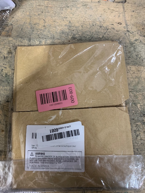 Photo 1 of 100-pack 4x6 Inches Mini Size Natural Kraft Paper Bags for Bakery Cookies Treats Snacks Popcorn Small Gift bag
