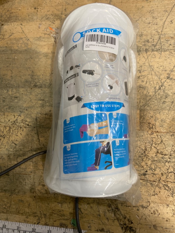 Photo 1 of 2 Pack Sock Aid Device for Seniors - Sock Helper Easy On and Off, Sock Assistant Device No Bending, Adjustable Sock aids for Putting on Sock Helpers to Put on Your Socks for Seniors