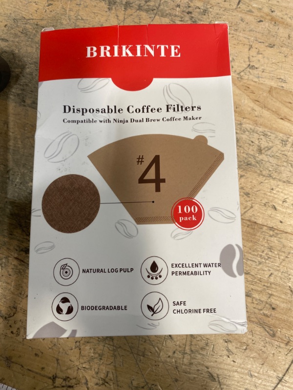 Photo 1 of 100pcs Disposable Coffee Paper Filters Compatible with Cuisinart Coffee Maker