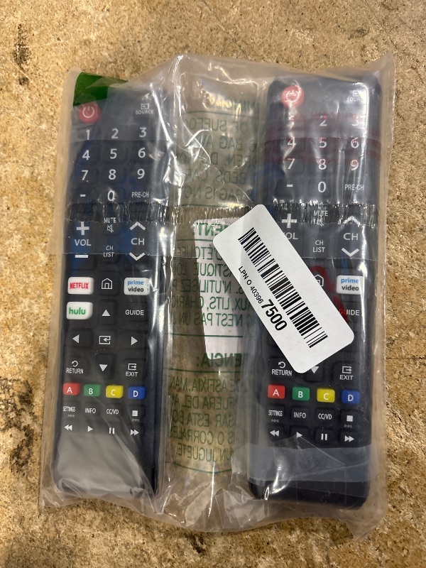 Photo 1 of ?Pack of 2? New Universal Remote for All Samsung TV Remote, Replacement Compatible for All Samsung Smart TV, LED, LCD, HDTV, 3D, Series TV