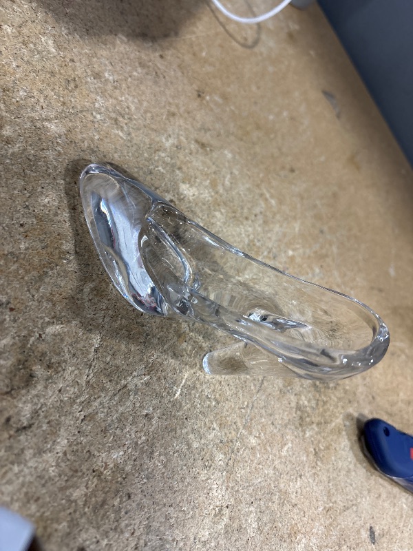 Photo 1 of 1 Pack Glass Slipper, Small Glass Crystal High Heels, Crystal High Heels Shoes for Birthday Decoration Party, Wedding Supplies Decorative Party Decorations, Transparent Decorative Items