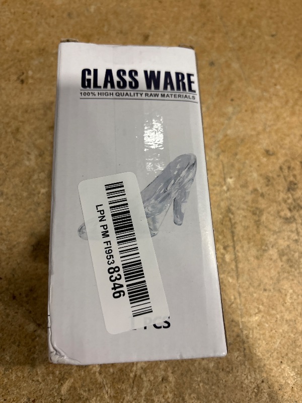Photo 1 of 1 Pack Glass Slipper, Small Glass Crystal High Heels, Crystal High Heels Shoes for Birthday Decoration Party, Wedding Supplies Decorative Party Decorations, Transparent Decorative Items