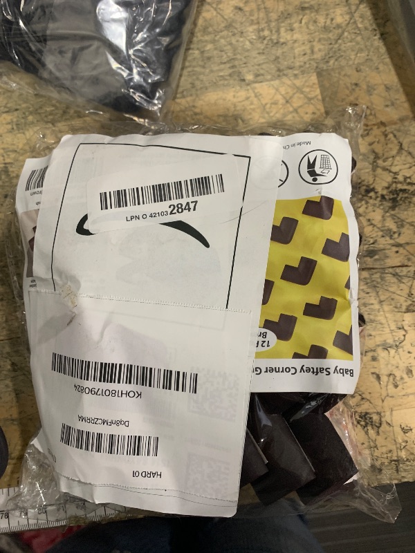 Photo 1 of 12 Pack Soft Corner Protector Baby Proofing Edge and Corner Guards, Table Corner Protectors for Furniture, Safety Pre-Taped Rubber Corner Covers for Fireplace, Stair, Cabinet (Brown)