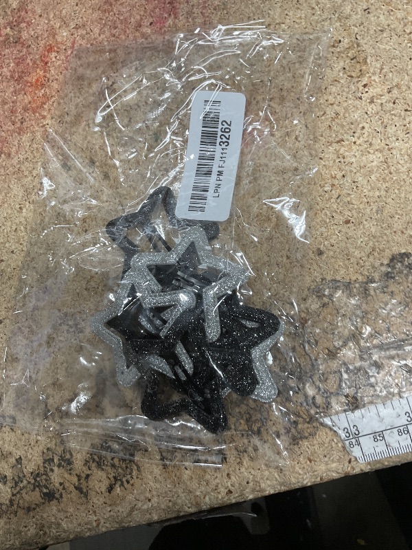 Photo 1 of 10 PCS Sequins Star Hair Clips Cute Non-Slip Star Hair Barrettes Y2k Hair Clips for Girls and Women?Black+Silver?