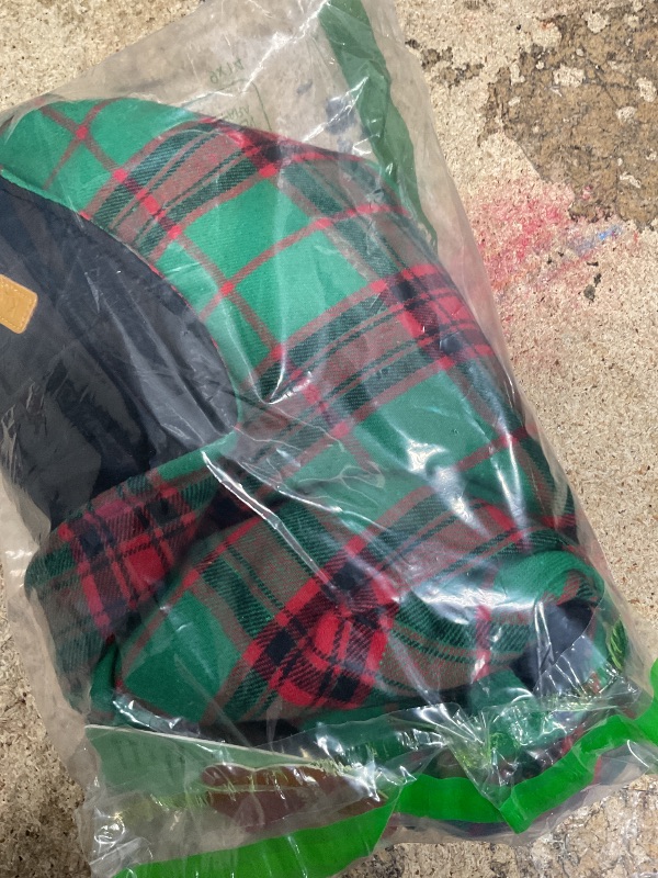 Photo 2 of Kuoser Waterproof Dog Coat, Reversible Dog Jacket for Medium Dogs, Adjustable Durable Doggie Winter Coat Warm Puppy Cold Weather Apparel from Small to Large Breed, Christmas Green M