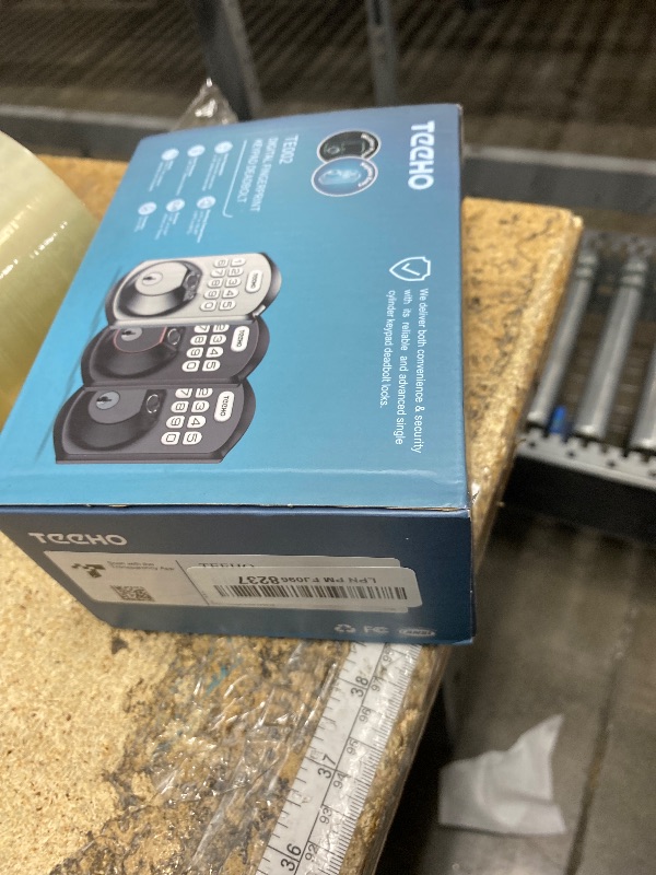 Photo 1 of TEEHO TE002 Fingerprint Door Lock - Keyless Entry Door Lock - Electronic Keypad Deadbolt - Smart Locks for Front Door - Auto Lock - Easy Installation - Satin Nickel