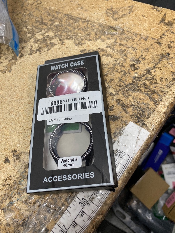 Photo 1 of [2Pack] RICHONE Compatible with Samsung Galaxy Watch 5/Galaxy Watch 4 40mm Screen Protector FE Watch Case,Bling Diamonds All-Around Protective Soft Cover Accessories(BlackX2, Galaxy Watch FE/5/4-40mm)